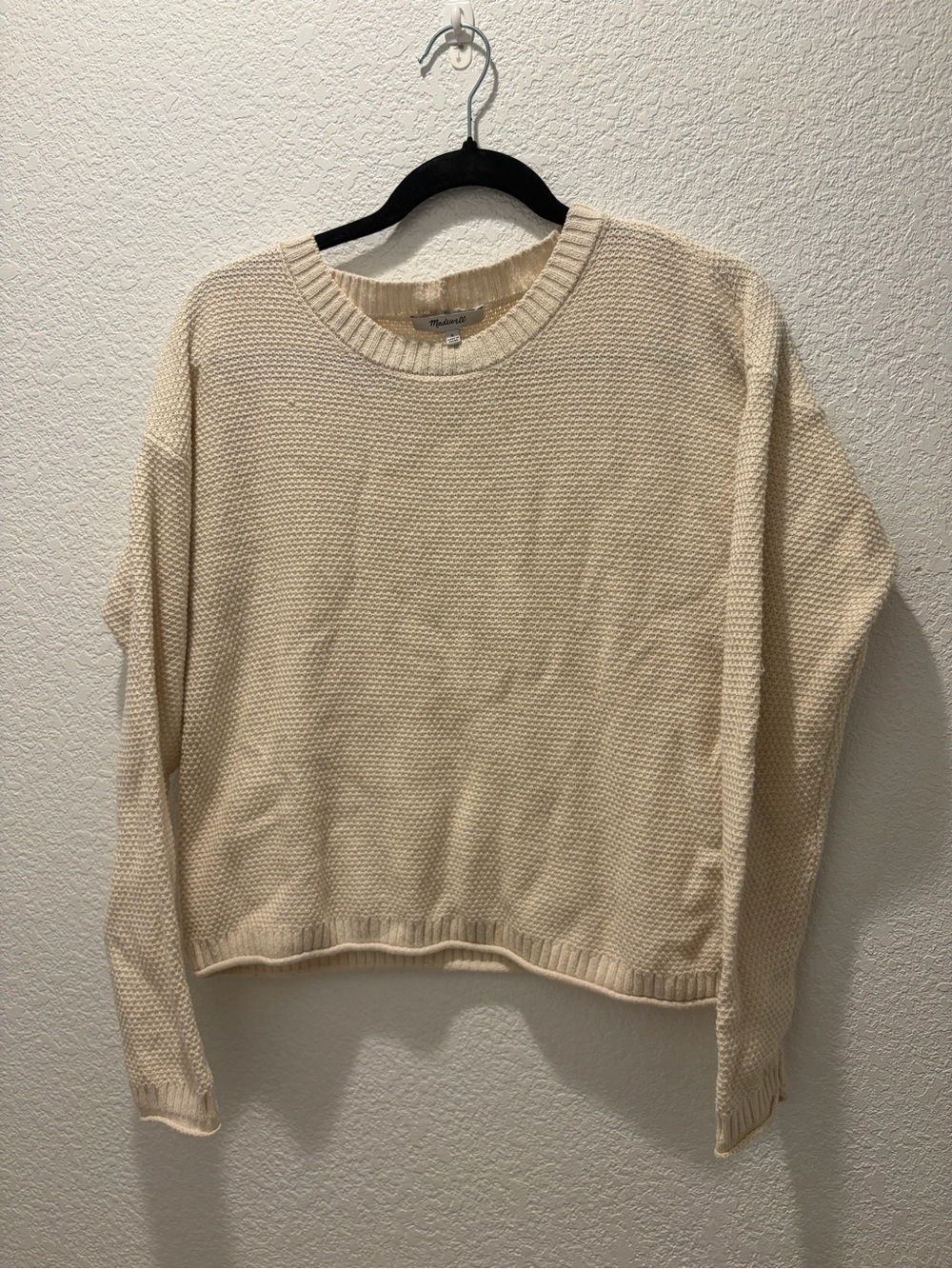 Madewell Cream Crewneck Knit Sweater - Women